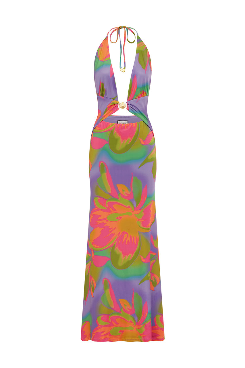 HALSTON MAXI DRESS - DIAZ IRIS - HALSTONMAXIDRESSDIAZPINK