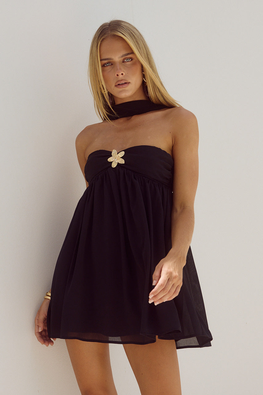HAVEN MINI DRESS - BLACK - HAVENMINIDRESSBLACK