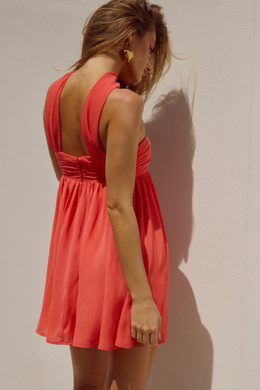 HAVEN MINI DRESS - CORAL - HAVENMINIDRESSCORAL_7