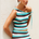 HAZEL OFF SHOULDER KNIT TOP - AQUA MULTI