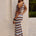 HAZEL LOW WAISTED KNIT MIDI SKIRT - CHOCOLATE MULTI