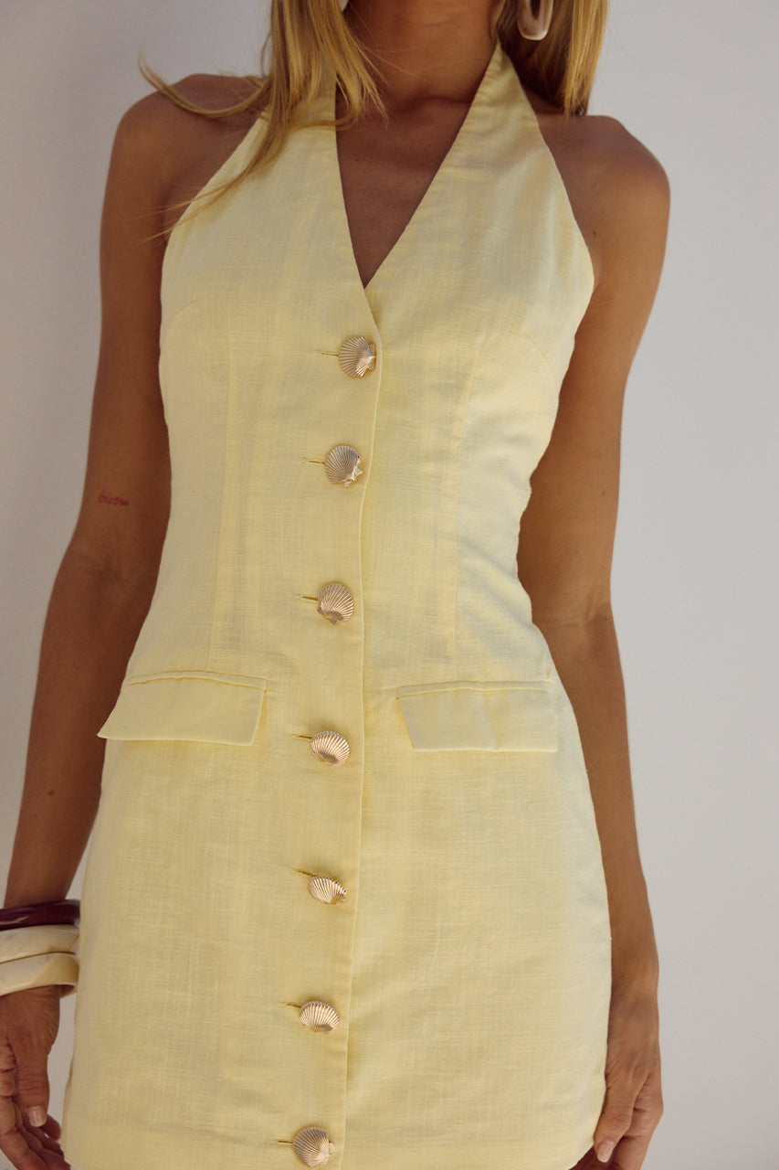 HALZIE MINI DRESS - LEMON - HAZIE-MINI-DRESS-LEMON-_1_-_1