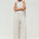 HEATHER PANT - STONE PINSTRIPE