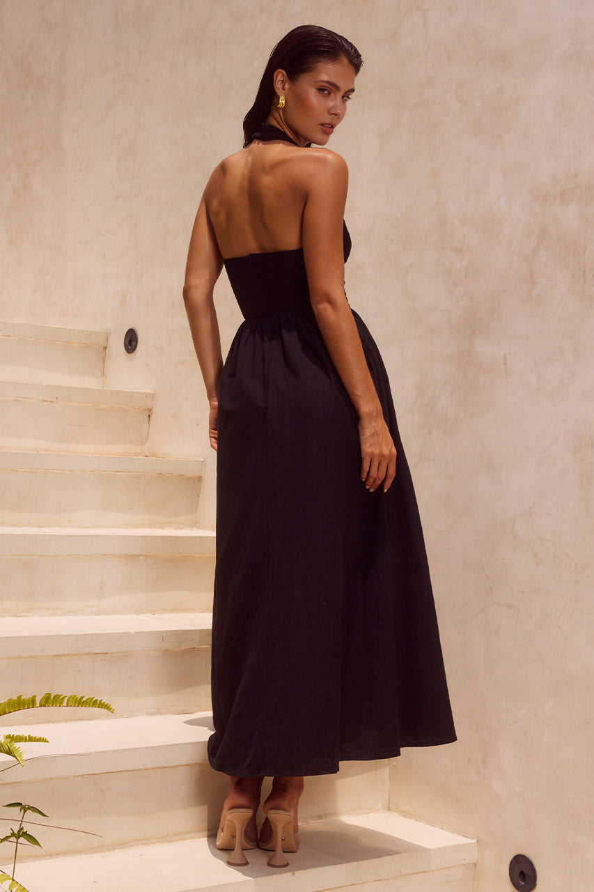 HENRIETTA MIDI DRESS - BLACK - HENRIETTA-MIDI-DRESS-BLACK-_2