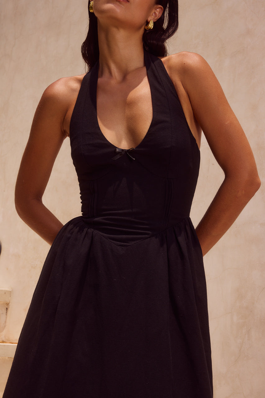 HENRIETTA MIDI DRESS - BLACK - HENRIETTA-MIDI-DRESS-BLACK-_4