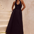 HENRIETTA MIDI DRESS - BLACK