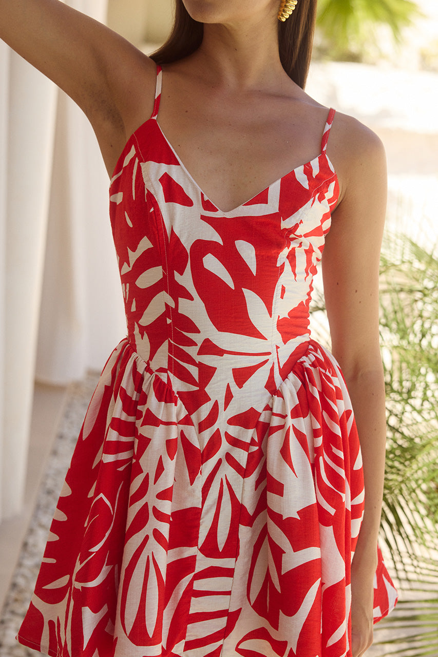 HENRIETTA MINI DRESS - MATELO RED - HENRIETTAMINIDRESSMATELORED_4