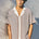 HENRY SHORT SLEEVE SHIRT - CHOCOLATE GEO