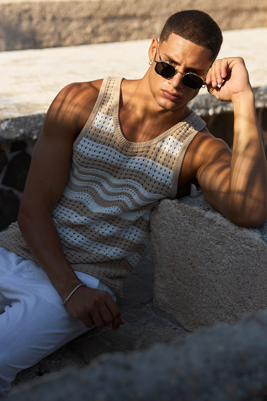 HAYES TANK - SAND/WHITE STRIPE - HayesTank-Sand_WhiteStripexOscarPant-White-1
