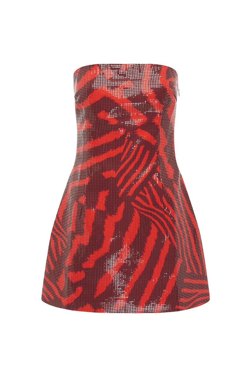 IBIZA STRAPLESS SEQUIN MINI DRESS - NOAH CHERRY - IBIZASTRAPLESSSEQUINMINIDRESS-NOAHCHERRY-7
