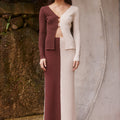 ELITA MAXI SKIRT - CHOCOLATE/CREAM