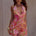 IMALI HALTER COWL MINI DRESS - CAVELLO PEACH