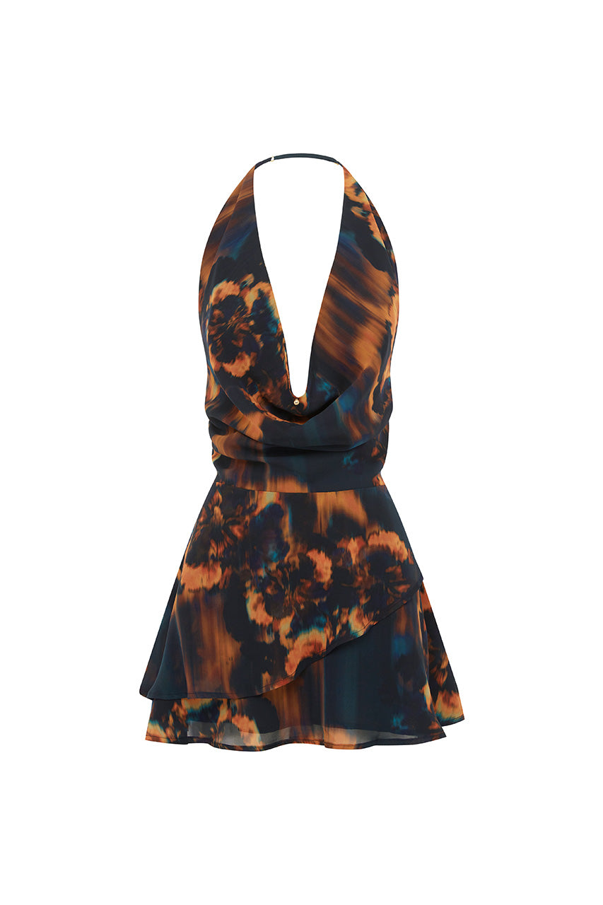 IMALI HALTER COWL MINI DRESS - VALINA ORANGE - IMALIHALTERCOWLMINIDRESS-VALINAORANGE_9