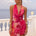 IMALI HALTER COWL MINI DRESS - ISABEL PINK