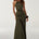 IMELDA HIGH NECK MAXI DRESS - OLIVE