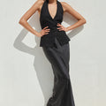 ELINDRA MAXI SKIRT - BLACK