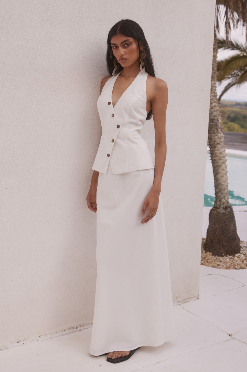 INARA MAXI SKIRT - WHITE - INARAVESTXINARAMAXISKIRT-WHITE_4