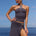 INDIANA KEYHOLE HALTER TOP - SLATE