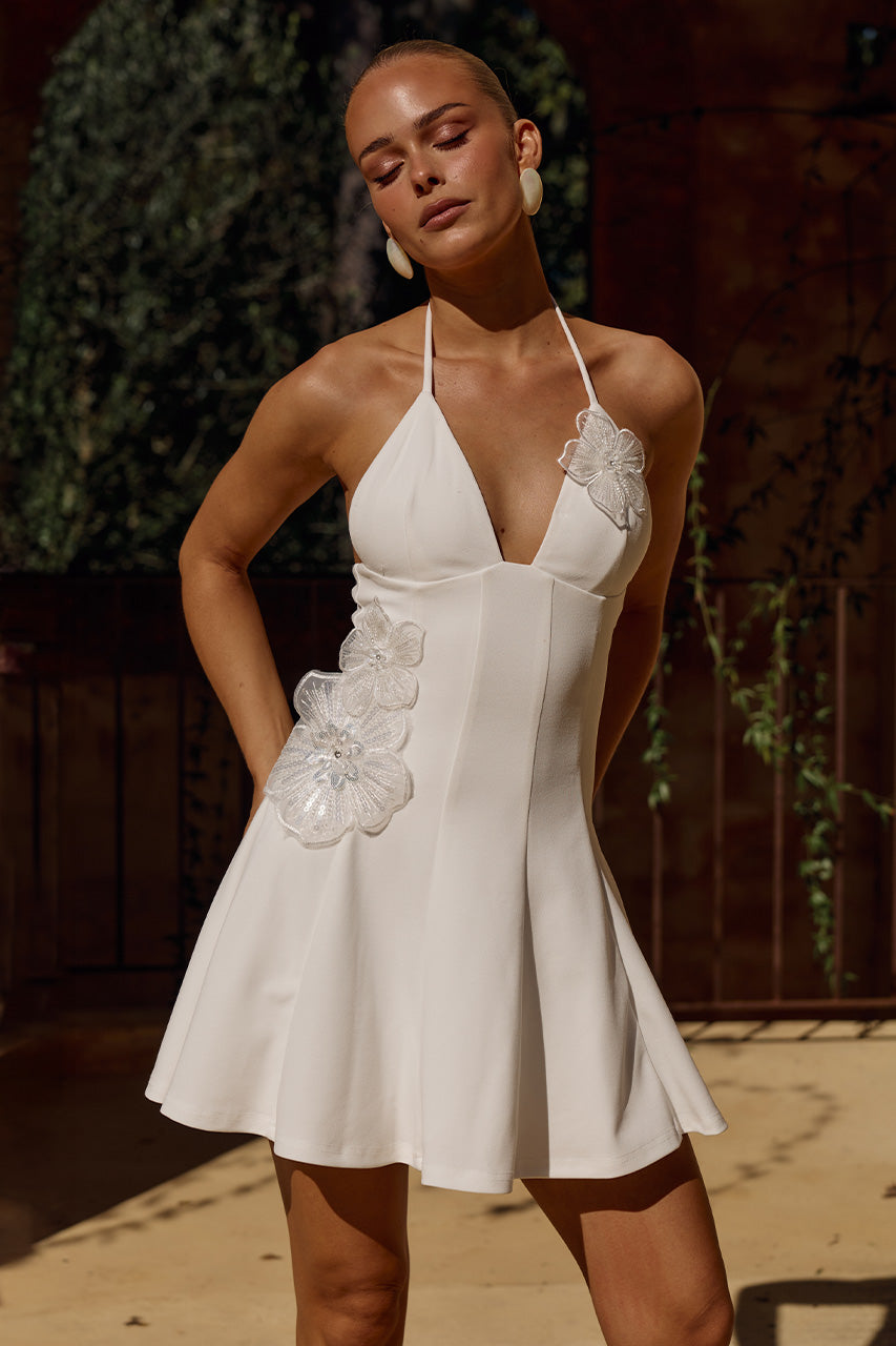 ISMERIE HALTER MINI DRESS - WHITE - ISMERIEHALTERMINIDRESS-WHITE-04