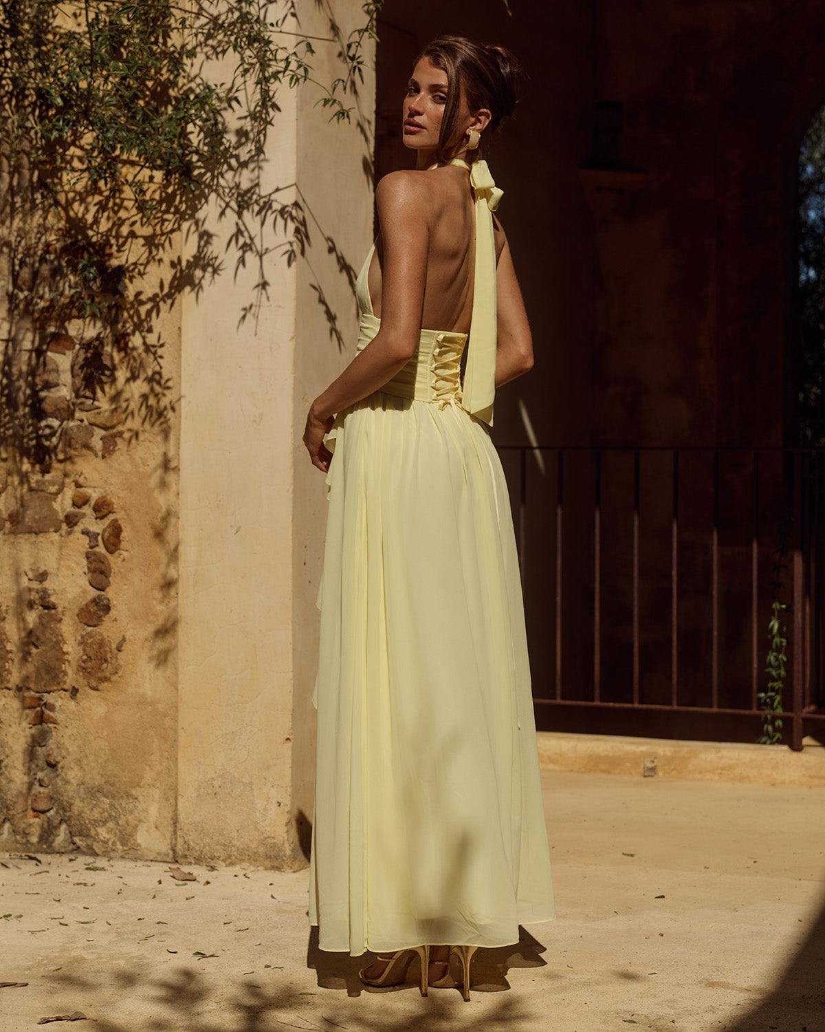 ISOLINA HALTER CORSET MAXI DRESS - BUTTER - ISOLINAHALTERCORSETMAXIDRESS-BUTTER-2