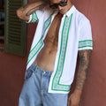 JACOB SHIRT - WHITE/GREEN