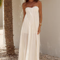 JAIYAH STRAPLESS MAXI DRESS - PEARL