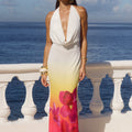 JASMINA MAXI DRESS - TROPICAL OMBRE