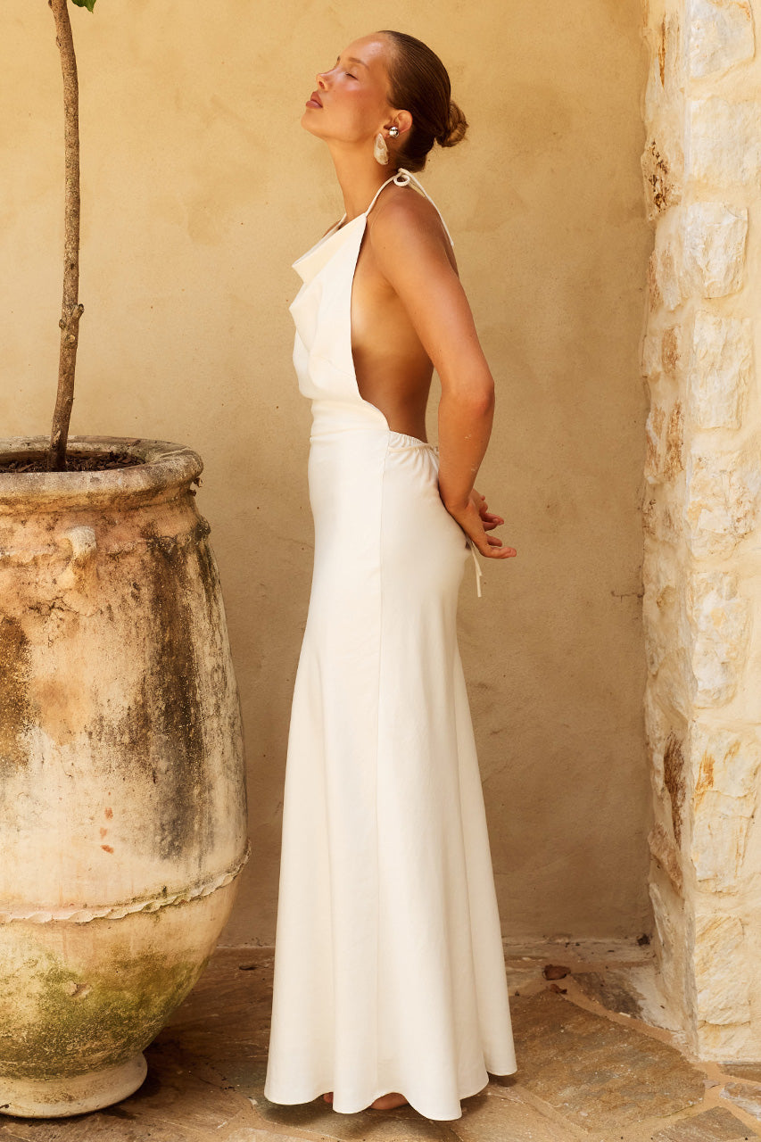 JELENA HALTER OPEN BACK MAXI DRESS - CREAM - JELENAHALTEROPENBACKMAXIDRESS-CREAM-06