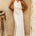 JELENA HALTER OPEN BACK MAXI DRESS - CREAM