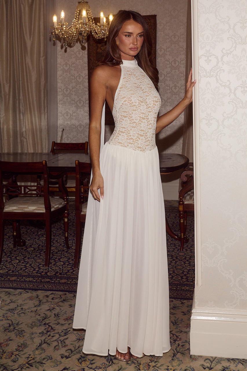 JUDITH HALTER LOW BACK MAXI DRESS - CREAM - JUDITHHALTERLOWBACKMAXIDRESS-CREAM-3