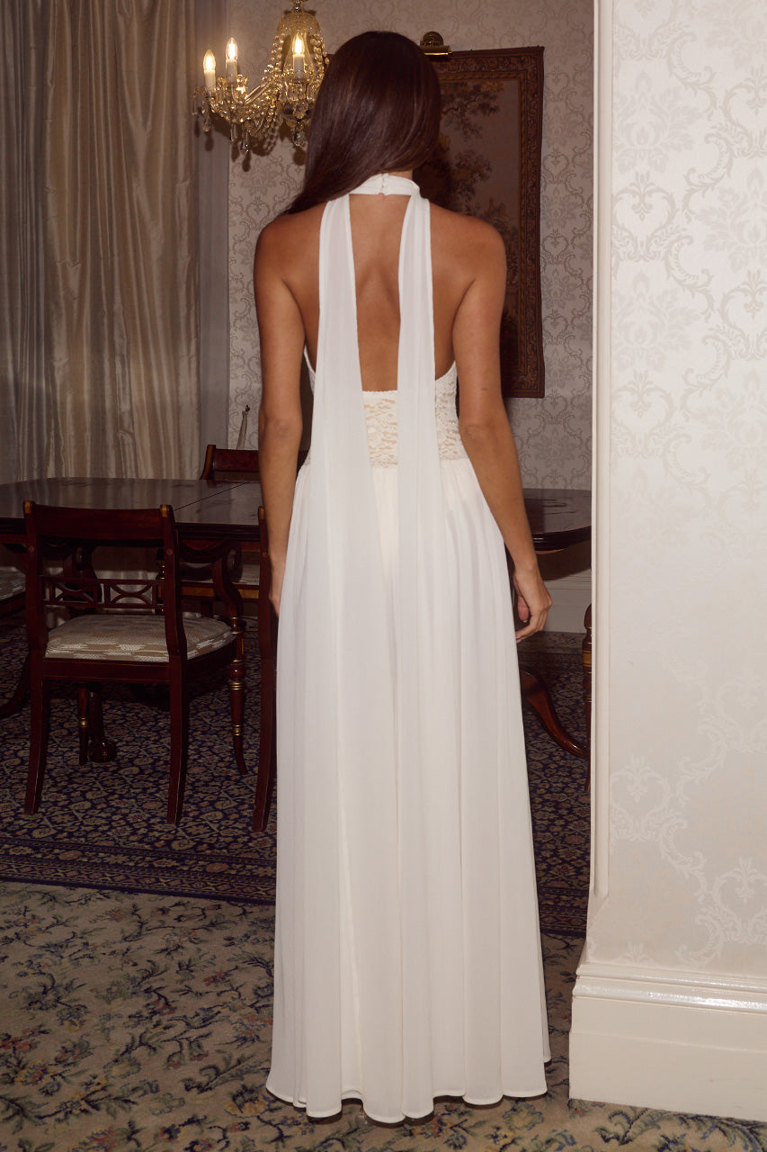 JUDITH HALTER LOW BACK MAXI DRESS - CREAM - JUDITHHALTERLOWBACKMAXIDRESS-CREAM-4