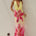 JULIANA COWL HIGH SLIT MAXI DRESS - PINK LILY