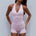 JULIANE HALTER WRAP TANK TOP - BALLET PINK