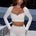 JULIA SWEETHEART LONG SLEEVE TOP - BISCUIT