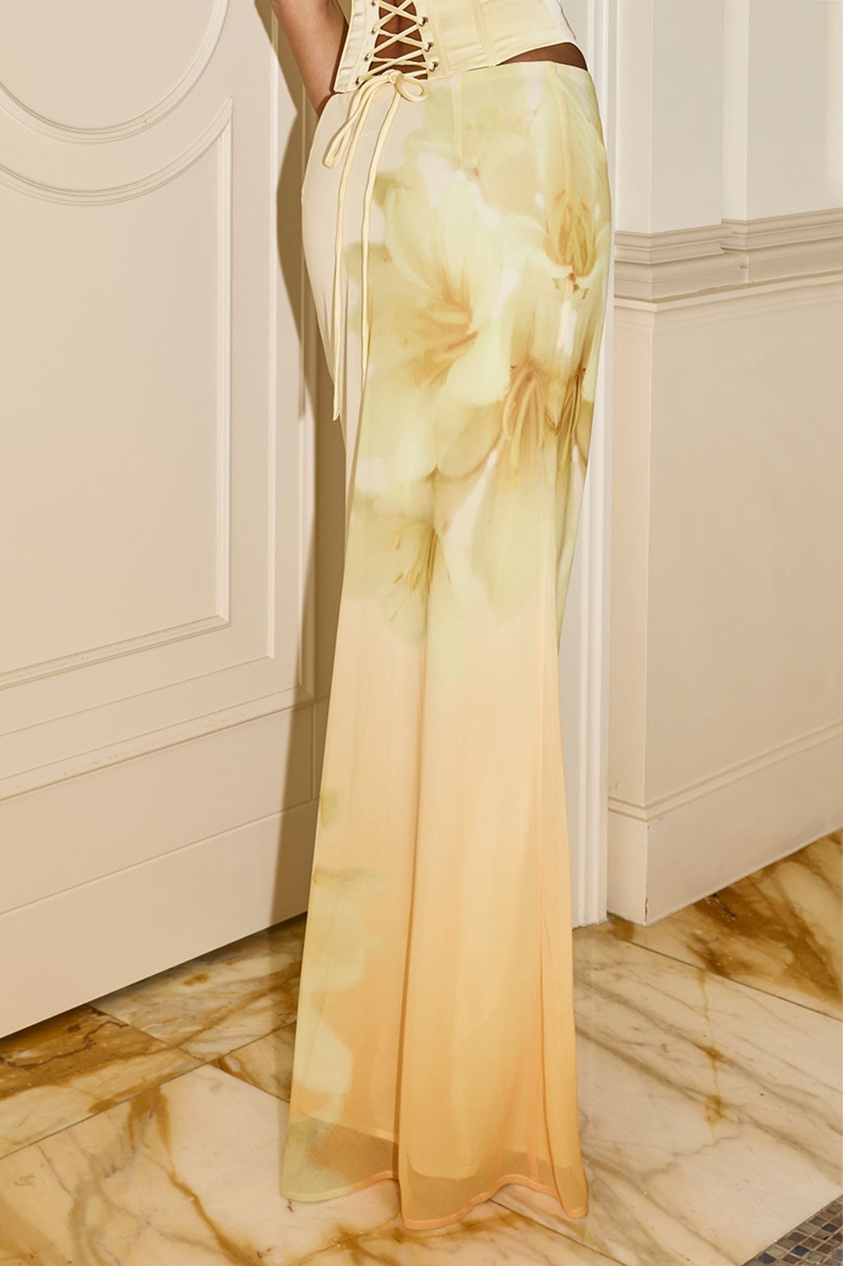 WYNNIE LOW WAIST MAXI SKIRT - YASMIN YELLOW - JULIETTESTRAPLESSBUSTIERXWYNNIELOWWAISTMAXISKIRT-BUTTER-8