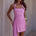 JUSTINA SQUARE NECK MINI DRESS - CANDY