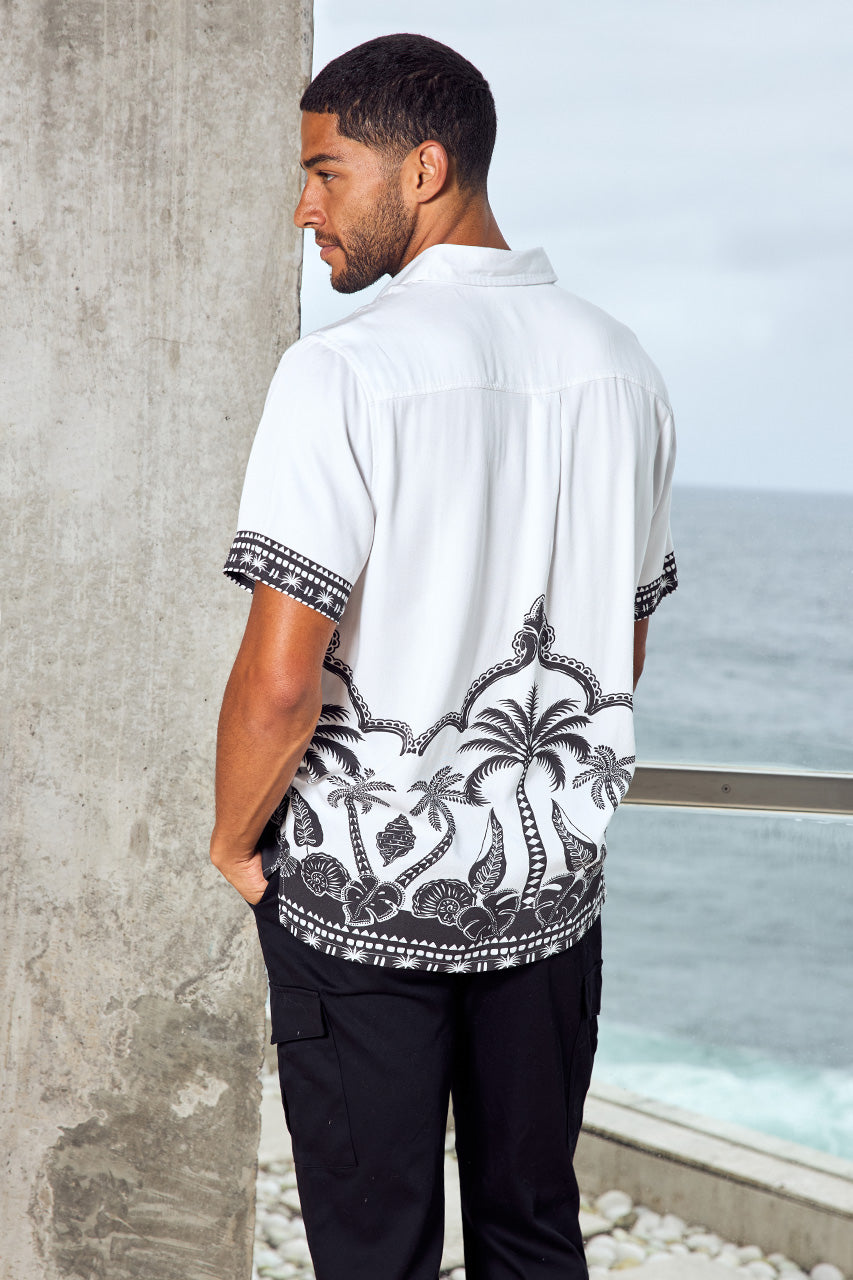 KADEN SHORT SLEEVE SHIRT - KADEN BLACK/WHITE