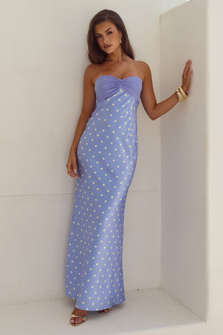 KADIE OFF SHOULDER MAXI DRESS - PERIWINKLE/LEMON POLKA - KADIEOFFSHOULDERMAXIDRESS-PERIWINKLELEMONPOLKA-01