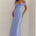 KADIE OFF SHOULDER MAXI DRESS - PERIWINKLE/LEMON POLKA