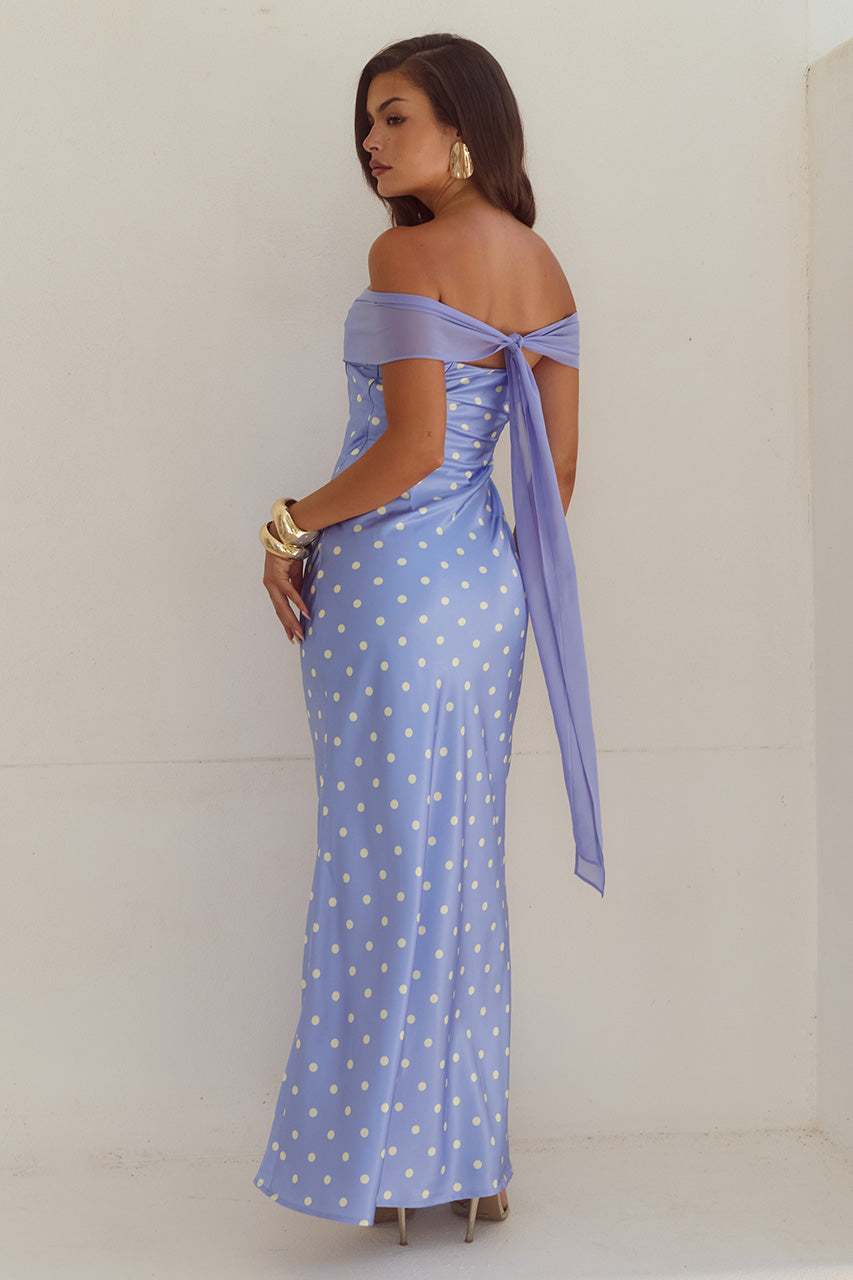 KADIE OFF SHOULDER MAXI DRESS - PERIWINKLE/LEMON POLKA - KADIEOFFSHOULDERMAXIDRESS-PERIWINKLELEMONPOLKA-10
