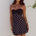 KADIE OFF SHOULDER MINI DRESS - BLACK/WHITE POLKA