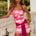 KAIMANA HALTER MINI DRESS - FANTASIA PINK
