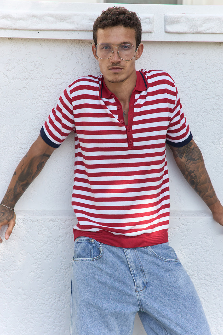 KAIN TOP - RED STRIPE - KAINTOP-REDSTRIPE-1
