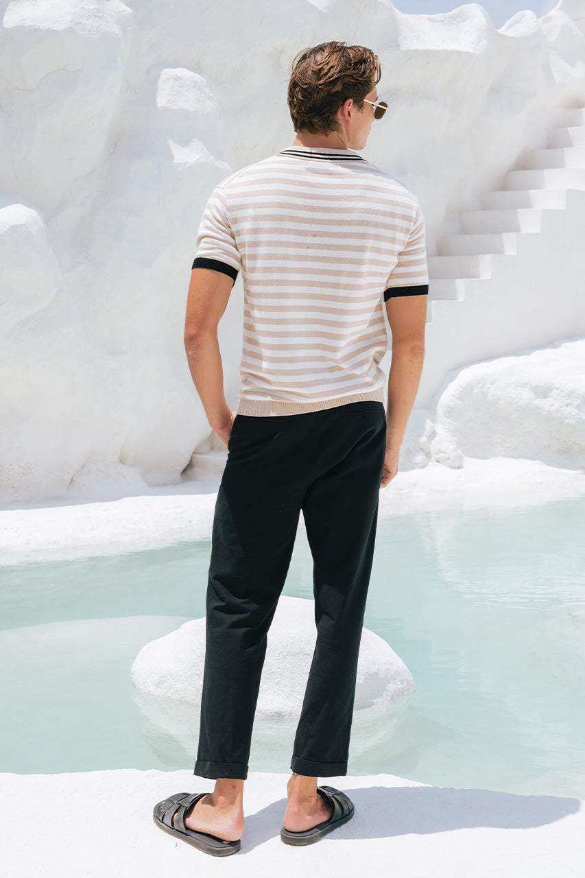 KAIN TOP - SAND STRIPE