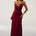 KALENA PLUNGE MAXI DRESS - CHERRY