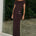 KAMRYN OFF SHOULDER MAXI DRESS - CHOCOLATE