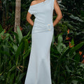 KAMRYN OFF SHOULDER MAXI DRESS - SKY BLUE