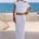 KAMRYN SIDE TIE KNIT MAXI SKIRT - WHITE