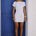 KAMRYN SIDE TIE KNIT MINI DRESS - WHITE
