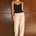 KIKO LOW RISE TAILORED PANTS - VANILLA